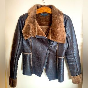 Hot & Delicious Faux Leather Fur Lined Jacket